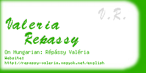 valeria repassy business card
